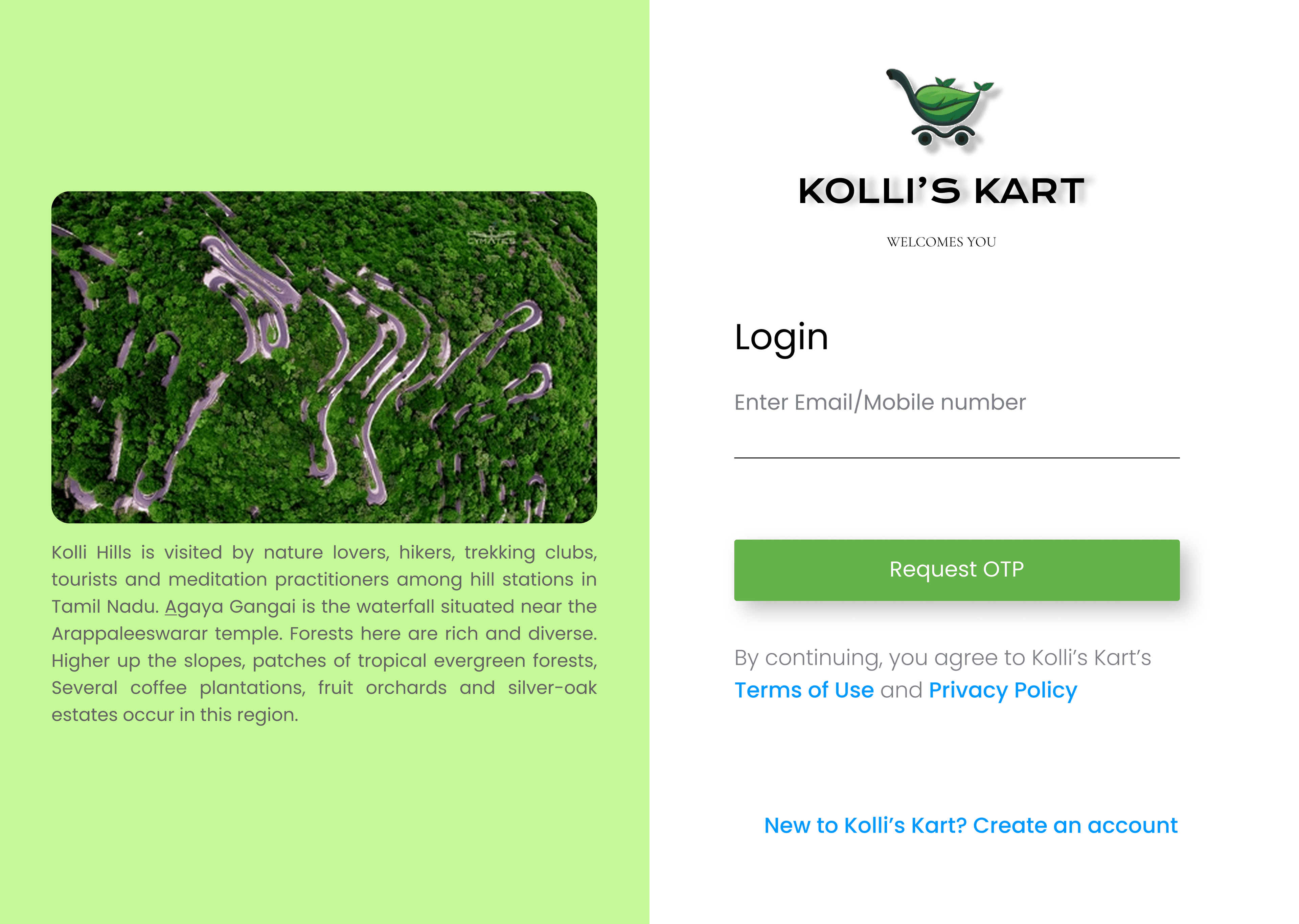 Kolli Hills E-commerce UI Design